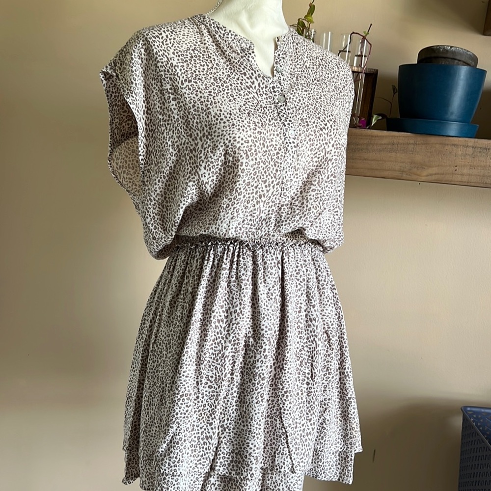 Rails size small mini dress animal print